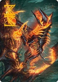 Kuldotha Cackler Art Card (Gold-Stamped Signature) - Art Series: Phyrexia: All Will Be One - Magic: The Gathering card