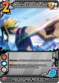 Now... It's Your Turn (XR) - UniVersus: My Hero Academia: League of Villains - UniVersus card