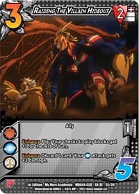 Raiding the Villain Hideout (XR) - UniVersus: My Hero Academia: League of Villains - UniVersus card