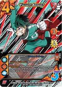 Valiant Assault (Quirk Pack 4) - UniVersus: My Hero Academia Promo Cards - UniVersus card