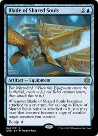Blade of Shared Souls - Promo Pack: Phyrexia: All Will Be One - Magic: The Gathering card