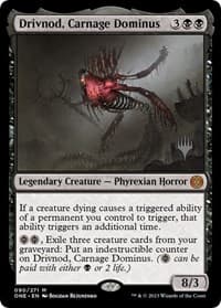 Drivnod, Carnage Dominus - Promo Pack: Phyrexia: All Will Be One - Magic: The Gathering card