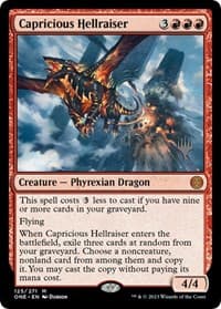 Capricious Hellraiser - Promo Pack: Phyrexia: All Will Be One - Magic: The Gathering card