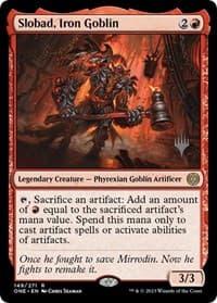 Slobad, Iron Goblin - Promo Pack: Phyrexia: All Will Be One - Magic: The Gathering card