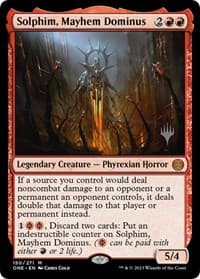 Solphim, Mayhem Dominus - Promo Pack: Phyrexia: All Will Be One - Magic: The Gathering card