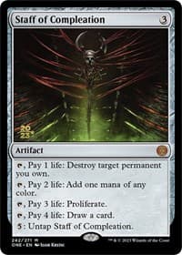 Staff of Compleation - Prerelease Cards - Magic: The Gathering card