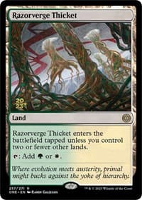 Razorverge Thicket - Prerelease Cards - Magic: The Gathering card