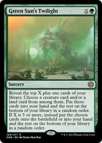 Green Sun's Twilight - Promo Pack: Phyrexia: All Will Be One - Magic: The Gathering card