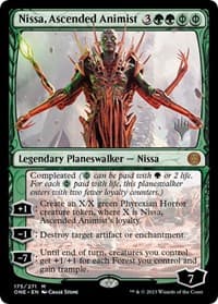 Nissa, Ascended Animist - Promo Pack: Phyrexia: All Will Be One - Magic: The Gathering card