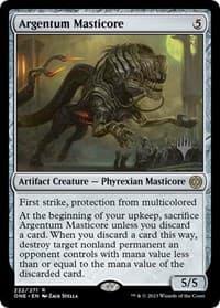 Argentum Masticore - Promo Pack: Phyrexia: All Will Be One - Magic: The Gathering card