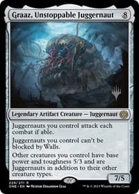 Graaz, Unstoppable Juggernaut - Promo Pack: Phyrexia: All Will Be One - Magic: The Gathering card