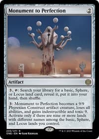 Monument to Perfection - Promo Pack: Phyrexia: All Will Be One - Magic: The Gathering card