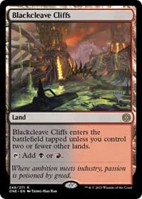 Blackcleave Cliffs - Promo Pack: Phyrexia: All Will Be One - Magic: The Gathering card