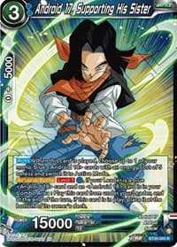 Android 17, Supporting His Sister - Power Absorbed - Dragon Ball Super: Masters card