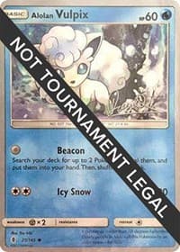 Alolan Vulpix - 2017 (Diego Cassiraga) - World Championship Decks - Pokemon card