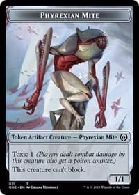 Phyrexian Mite (011) // Samurai Double-Sided Token - Phyrexia: All Will Be One - Magic: The Gathering card