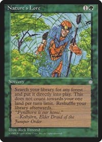 Nature's Lore - Ice Age - Magic: The Gathering card