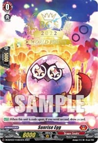 Sunrise Egg (Worlds Finals 2022) - Bushiroad Event Cards - Cardfight Vanguard card