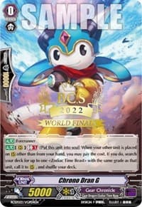 Chrono Dran G (Worlds Finals 2022) - Bushiroad Event Cards - Cardfight Vanguard card