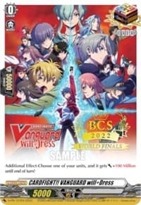 CARDFIGHT!! VANGUARD will+Dress (World Finals 2022) - D Promo Cards - Cardfight Vanguard card