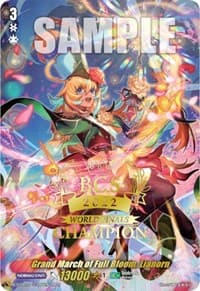 Grand March of Full Bloom, Lianorn (World Finals Champion 2022) - Bushiroad Event Cards - Cardfight Vanguard card