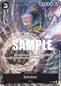 Smoker (Pre-Release) - One Piece Promotion Cards - One Piece Card Game card