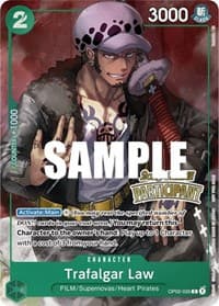 Trafalgar Law (Online Regional 2023) [Participant] - One Piece Promotion Cards - One Piece Card Game card