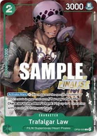 Trafalgar Law (Online Regional 2023) [Finalist] - One Piece Promotion Cards - One Piece Card Game card