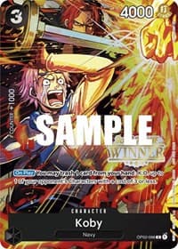 Koby (Online Regional 2023) [Winner] - One Piece Promotion Cards - One Piece Card Game card