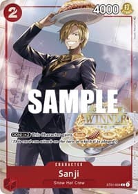 Sanji (Online Regional 2023) [Winner] - One Piece Promotion Cards - One Piece Card Game card