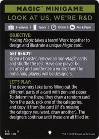 Magic Minigame: Look at Us, We're R&D - The Brothers' War - Magic: The Gathering card