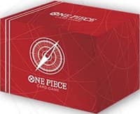 One Piece Card Game: Clear Card Case - Standard Red - Bandai Deck Boxes - Deck Boxes card