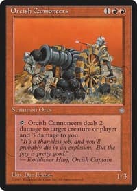 Orcish Cannoneers - Ice Age - Magic: The Gathering card