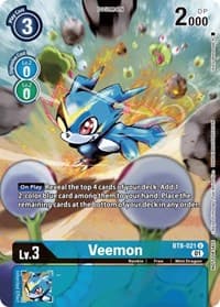 Veemon (Dimensional Phase Pre-Release) - New Awakening - Digimon Card Game card