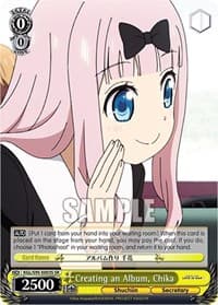 Creating an Album, Chika (SR) - Kaguya-Sama: Love is War? - Weiss Schwarz card