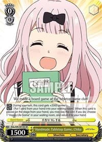 Handmade Tabletop Game, Chika (SR) - Kaguya-Sama: Love is War? - Weiss Schwarz card