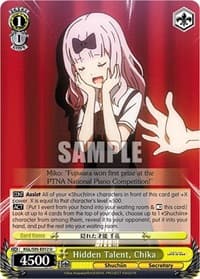 Hidden Talent, Chika - Kaguya-Sama: Love is War? - Weiss Schwarz card