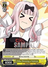 Chika Throwing a Tantrum - Kaguya-Sama: Love is War? - Weiss Schwarz card