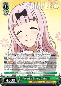 Favorite Book, Chika - Kaguya-Sama: Love is War? - Weiss Schwarz card