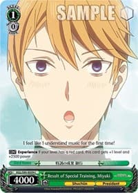 Result of Special Training, Miyuki - Kaguya-Sama: Love is War? - Weiss Schwarz card
