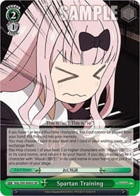 Spartan Training (SR) - Kaguya-Sama: Love is War? - Weiss Schwarz card
