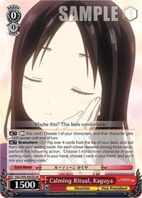 Calming Ritual, Kaguya (SR) - Kaguya-Sama: Love is War? - Weiss Schwarz card