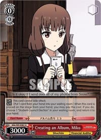 Creating an Album, Miko - Kaguya-Sama: Love is War? - Weiss Schwarz card
