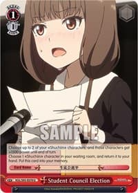 Student Council Election - Kaguya-Sama: Love is War? - Weiss Schwarz card
