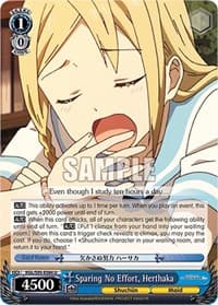 Sparing No Effort, Herthaka - Kaguya-Sama: Love is War? - Weiss Schwarz card
