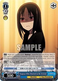 Kaguya Who Wanted to Be Visited - Kaguya-Sama: Love is War? - Weiss Schwarz card