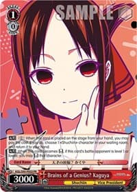 Brains of a Genius? Kaguya - Kaguya-Sama: Love is War? - Weiss Schwarz card