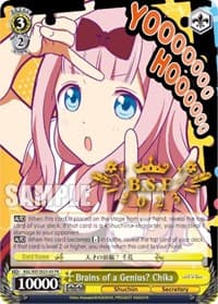 Brains of a Genius? Chika - Bushiroad Event Cards - Weiss Schwarz card