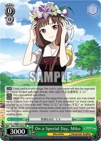 On a Special Day, Miko - Kaguya-Sama: Love is War? - Weiss Schwarz card