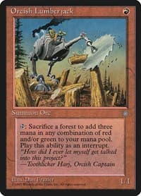 Orcish Lumberjack - Ice Age - Magic: The Gathering card